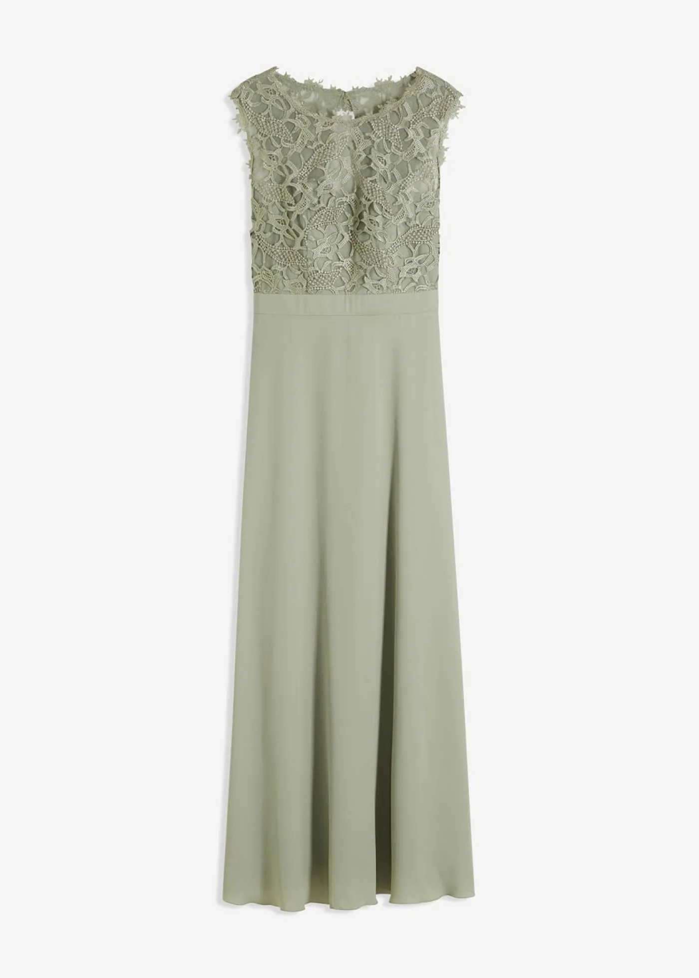 Sale Vestido largo con encaje Mujer Novedades