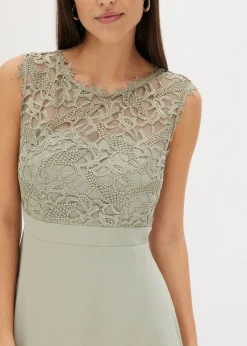 Sale Vestido largo con encaje Mujer Novedades