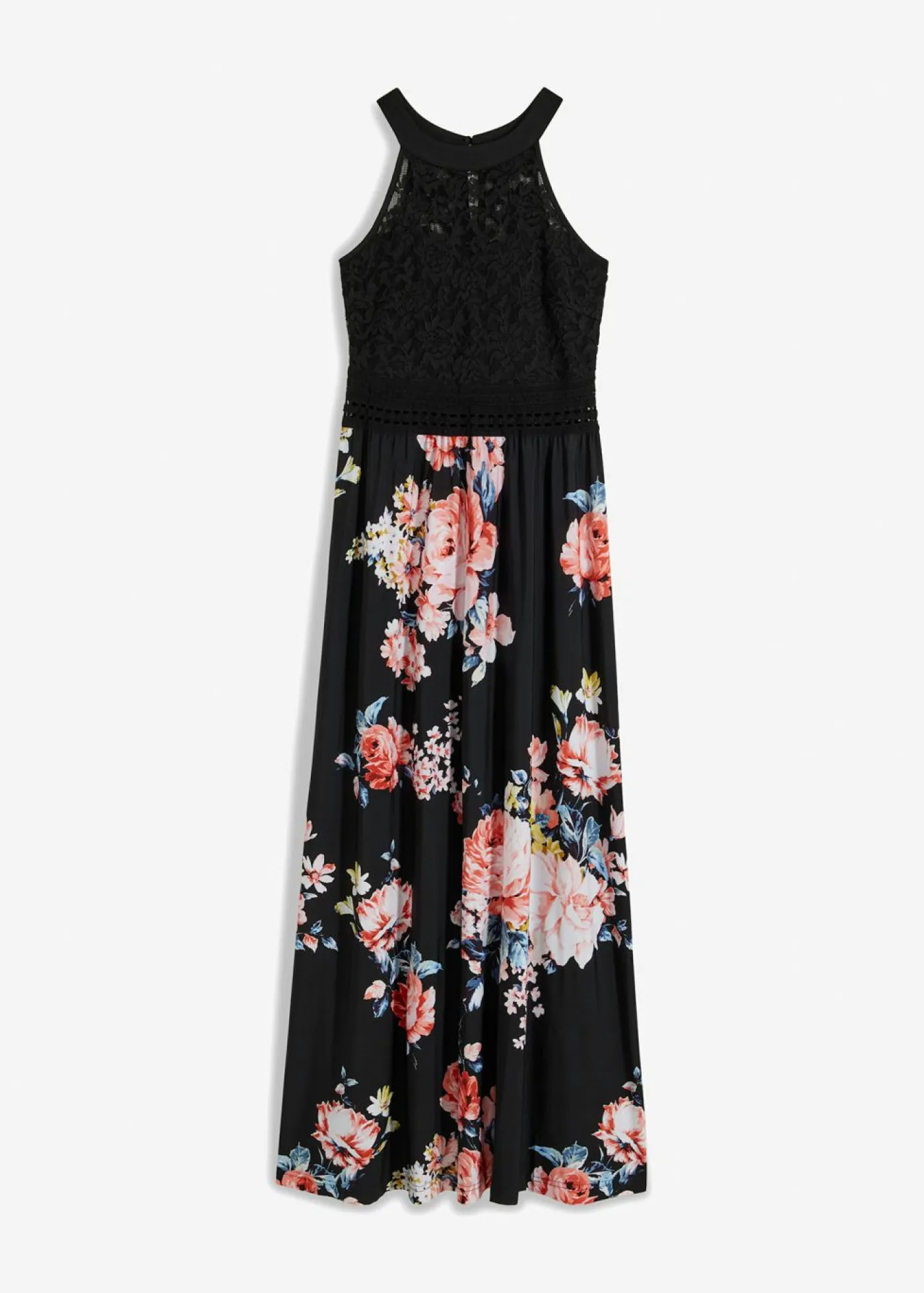 Clearance Vestido largo con estampado floral y encaje Mujer Vestidos