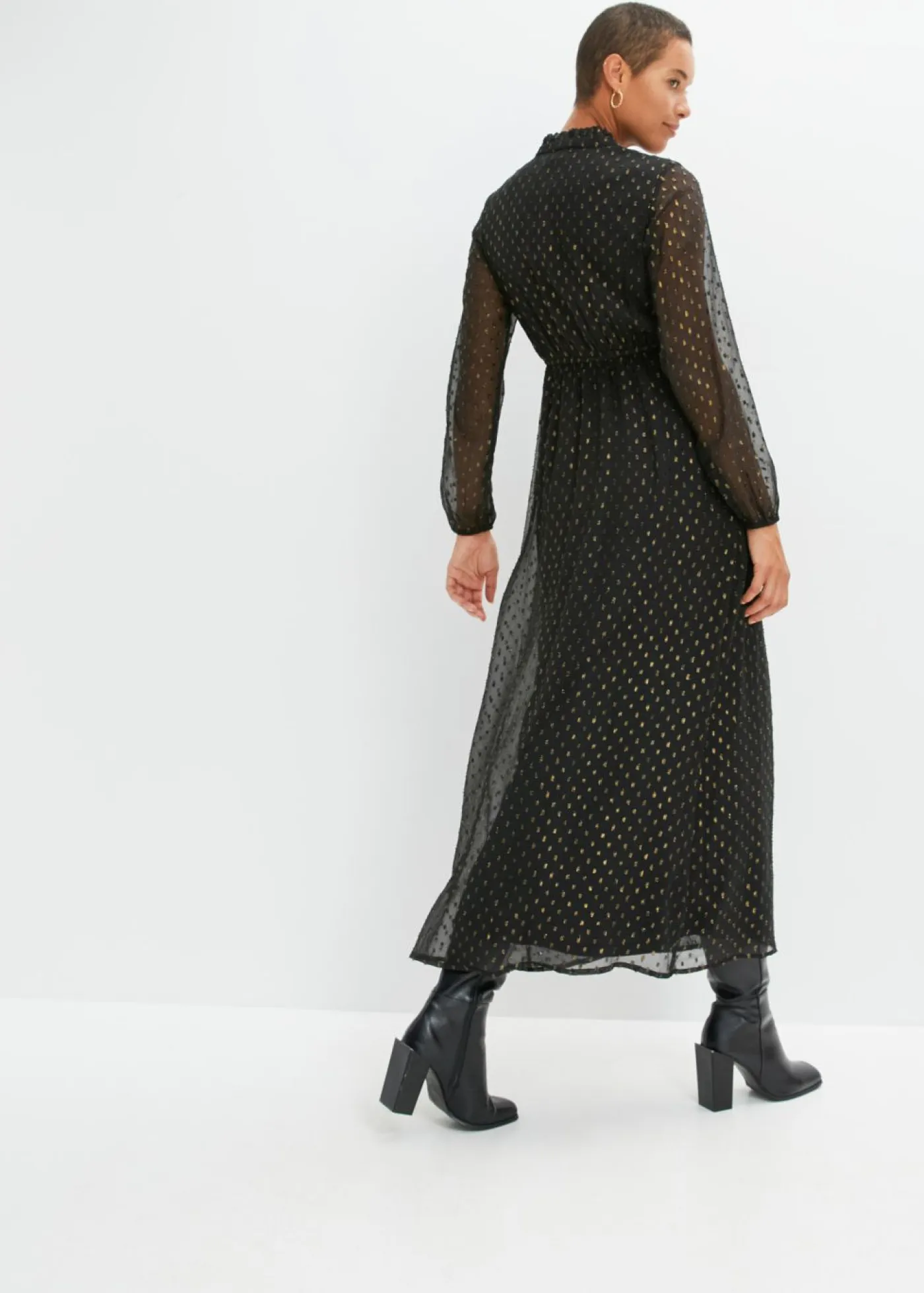 Outlet Vestido largo con piedras brillantes Mujer Vestidos