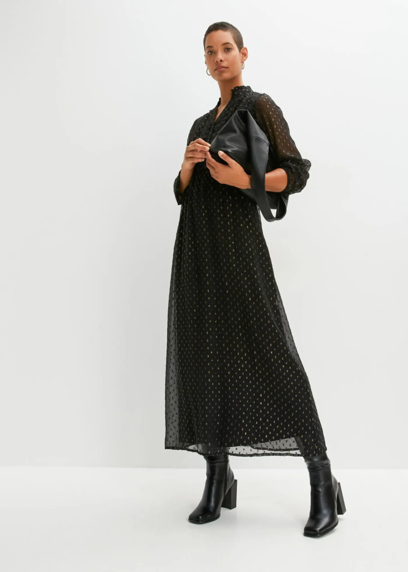 Outlet Vestido largo con piedras brillantes Mujer Vestidos
