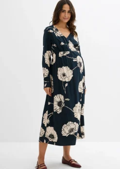 Clearance Vestido largo cruzado para durante y después del embarazo Mujer Premamá