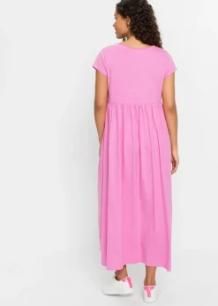 New Vestido largo de algodón orgánico Mujer Vestidos
