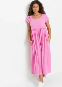 New Vestido largo de algodón orgánico Mujer Vestidos