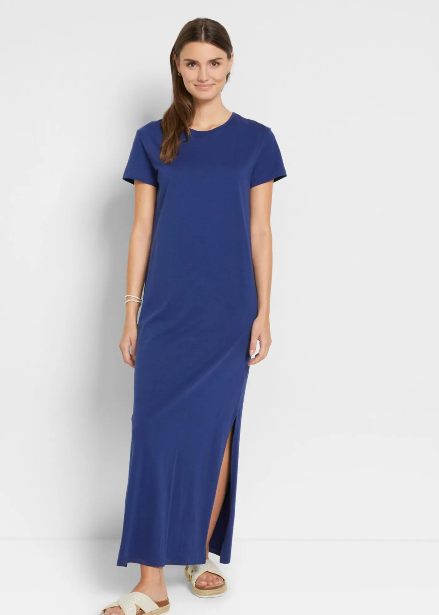 Discount Vestido largo de algodón puro Mujer Básicos|Vestidos