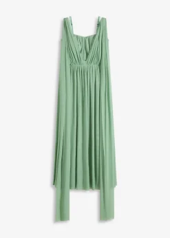 New Vestido largo de malla con diferentes variantes de uso Mujer Vestidos|Ropa Elegante