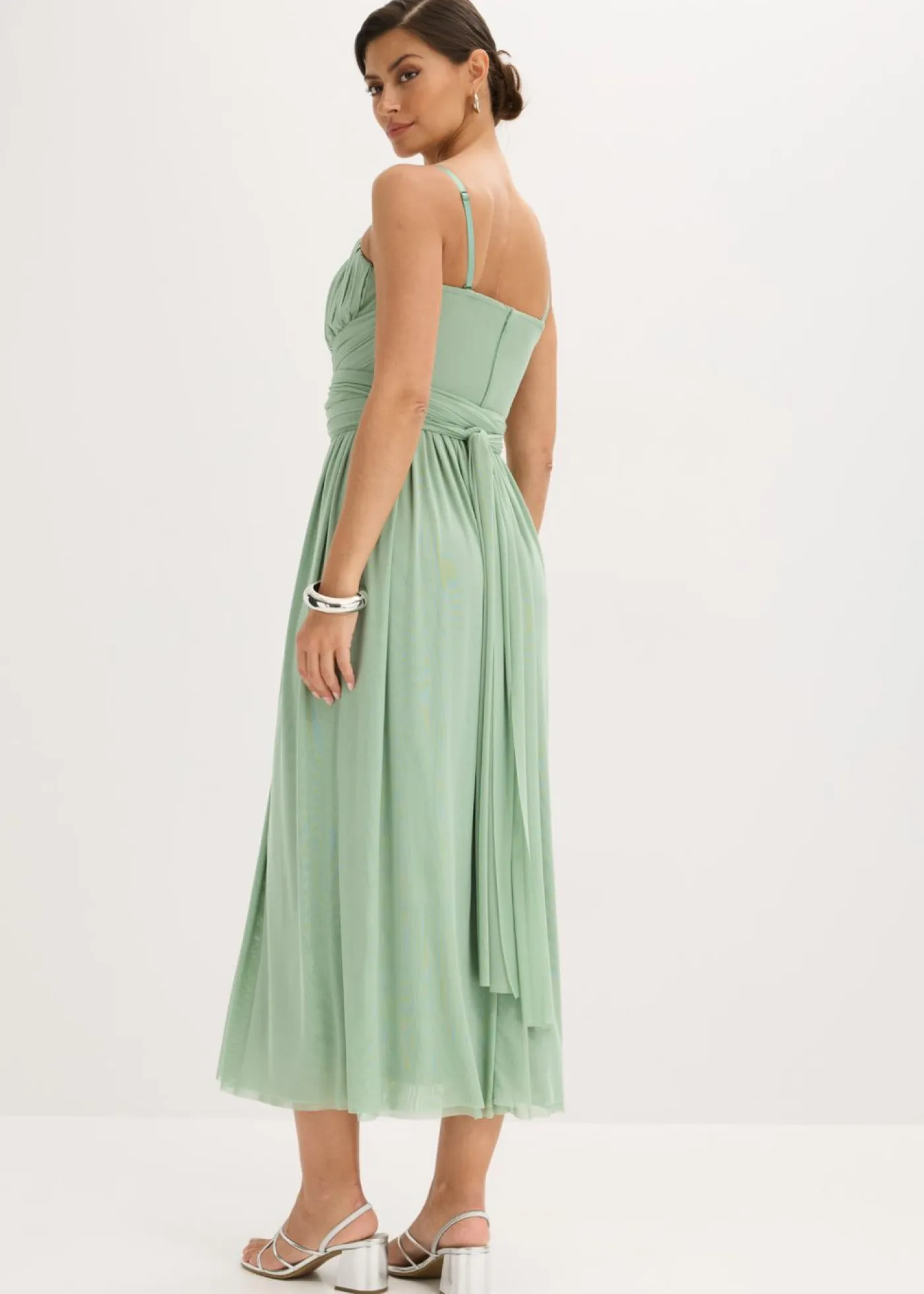 New Vestido largo de malla con diferentes variantes de uso Mujer Vestidos|Ropa Elegante
