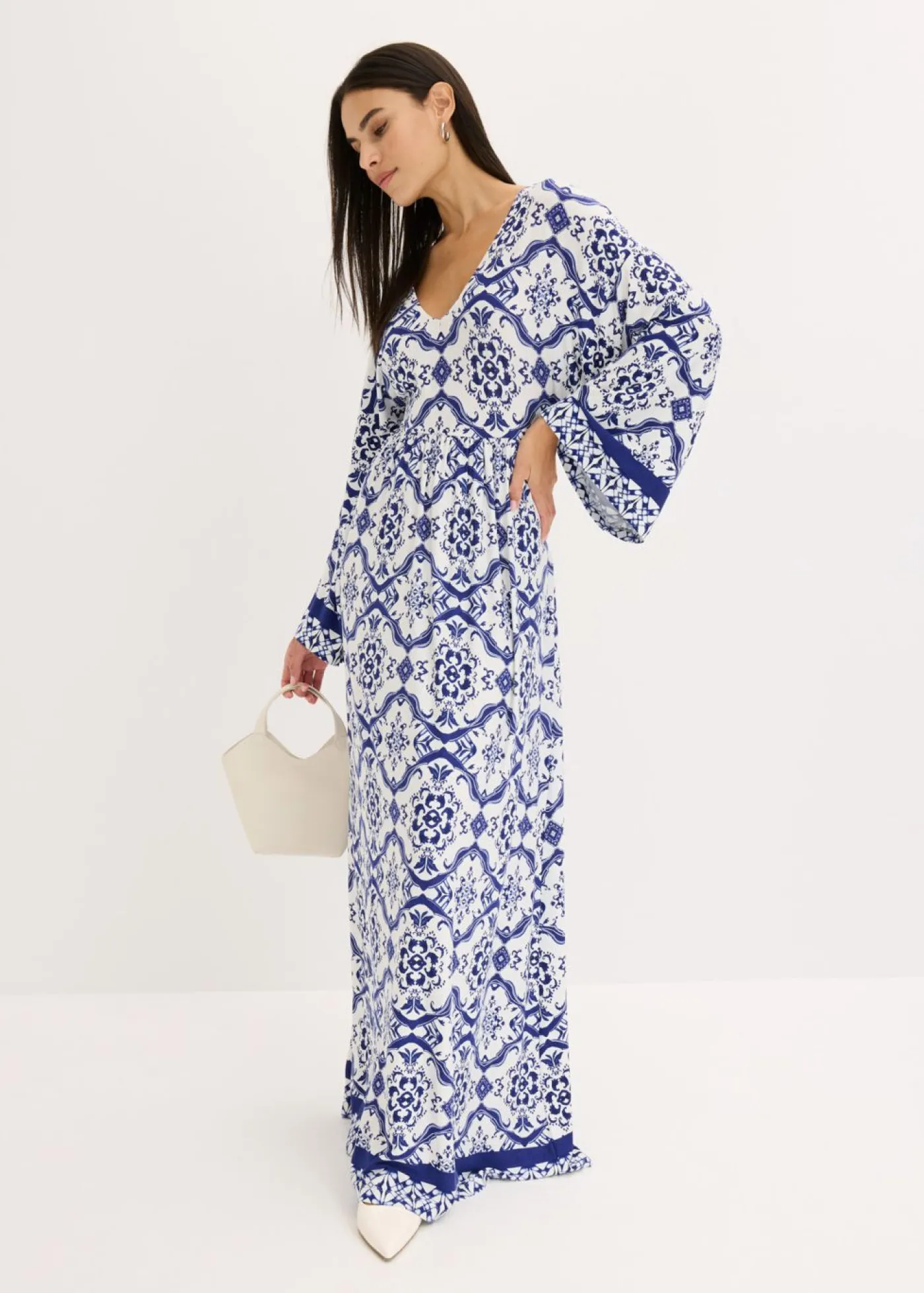 Discount Vestido largo de mezcla de viscosa suave Mujer Vestidos