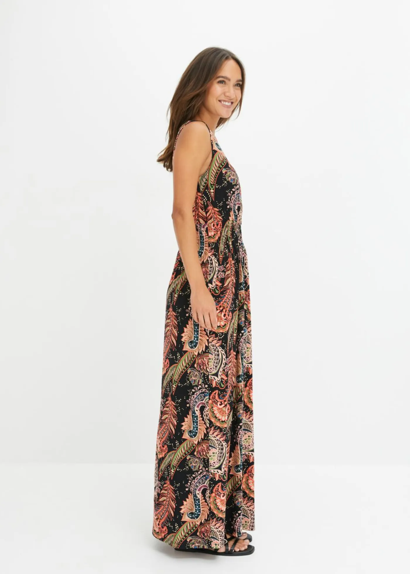 Best Vestido largo de mezcla de viscosa suave Mujer Vestidos|Novedades