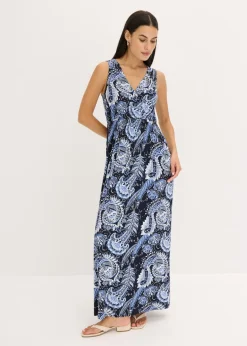Sale Vestido largo de mezcla de viscosa suave Mujer Vestidos|Novedades