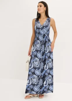 Sale Vestido largo de mezcla de viscosa suave Mujer Vestidos|Novedades