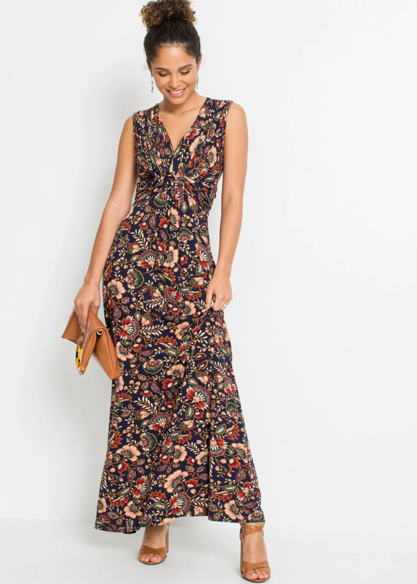 Discount Vestido largo de mezcla de viscosa Mujer Vestidos