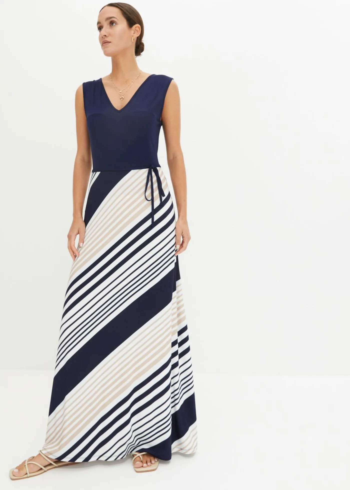 Best Vestido largo de mezcla de viscosa suave Mujer Vestidos