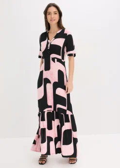 Hot Vestido largo de mezcla de viscosa suave Mujer Vestidos|Novedades