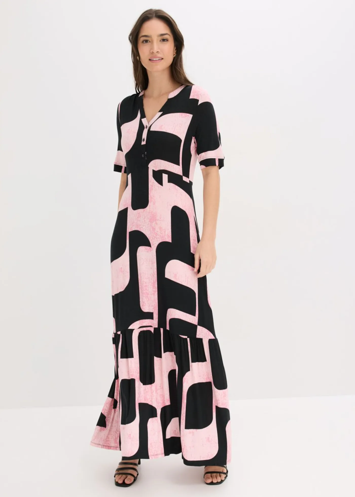 Hot Vestido largo de mezcla de viscosa suave Mujer Vestidos|Novedades