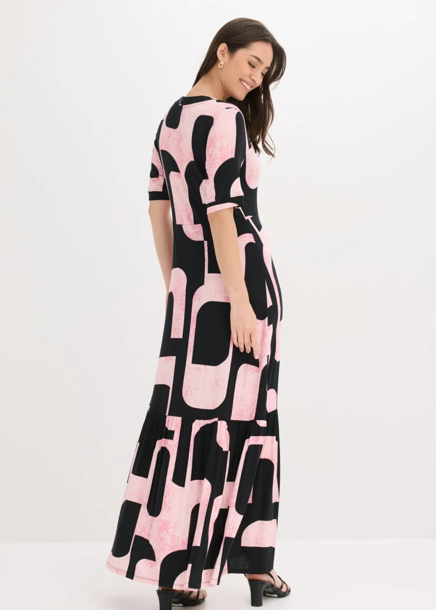 Hot Vestido largo de mezcla de viscosa suave Mujer Vestidos|Novedades
