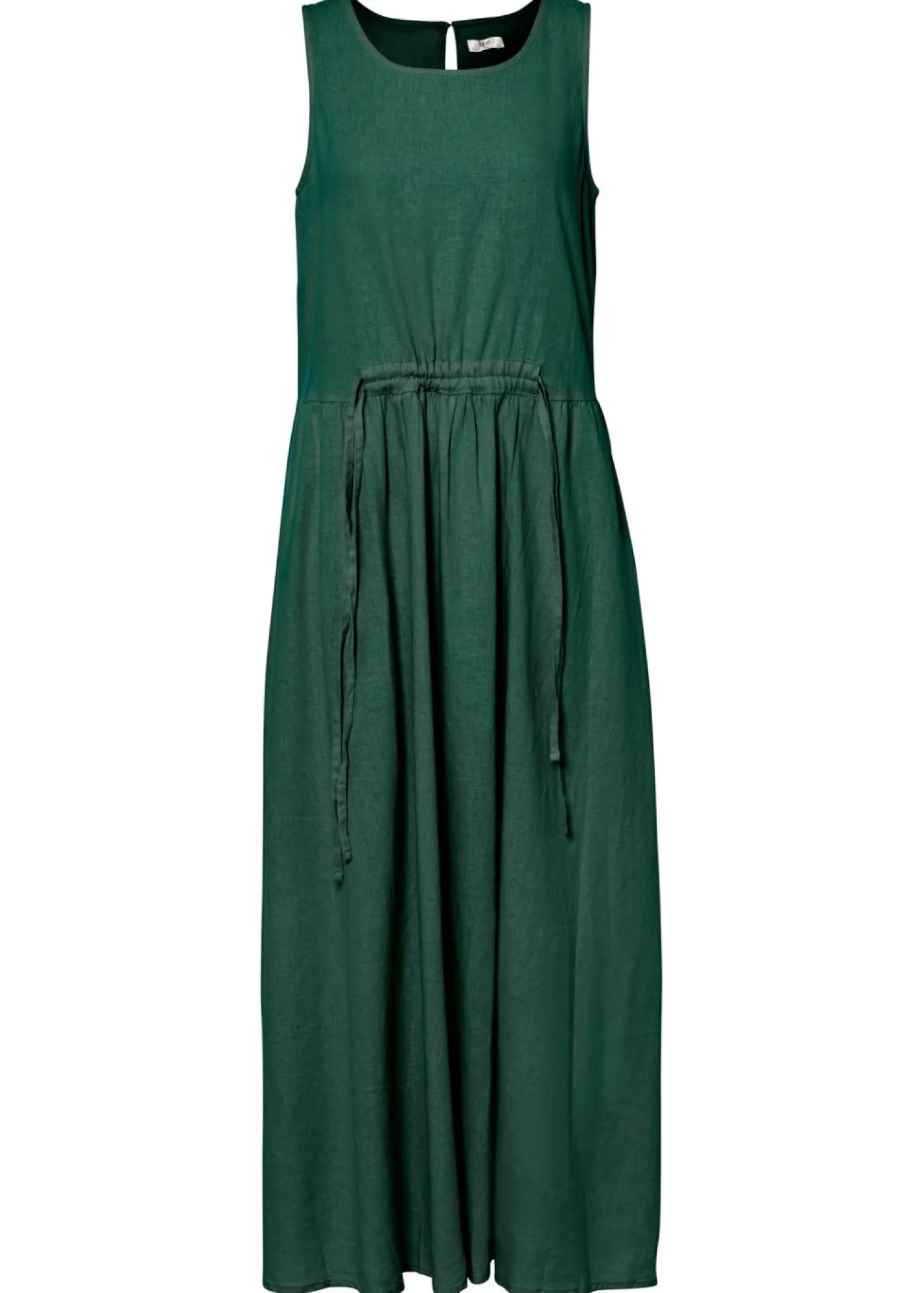Online Vestido largo de mezcla ligera de lino y viscosa Mujer Esenciales|Vestidos