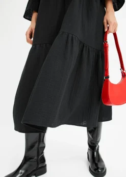 Online Vestido largo de muselina suave Mujer Tallas Pequeñas