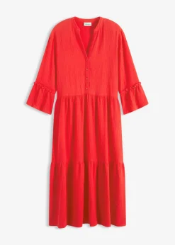 Online Vestido largo de muselina suave Mujer Tallas Pequeñas