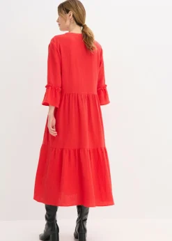Online Vestido largo de muselina suave Mujer Tallas Pequeñas