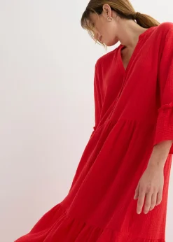 Online Vestido largo de muselina suave Mujer Tallas Pequeñas