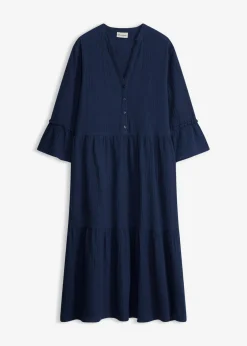 Discount Vestido largo de muselina suave Mujer Novedades