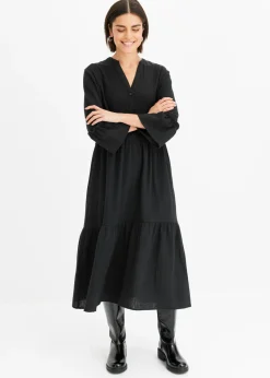 Best Vestido largo de muselina suave Mujer Vestidos|Novedades