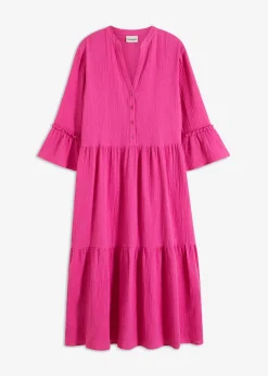 Online Vestido largo de muselina suave Mujer Vestidos|Tallas Pequeñas