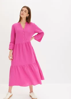 Online Vestido largo de muselina suave Mujer Vestidos|Tallas Pequeñas