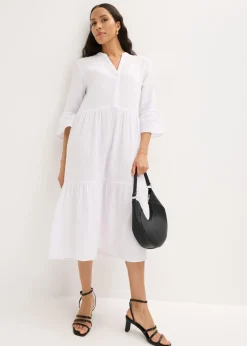 Online Vestido largo de muselina suave Mujer Tallas Pequeñas
