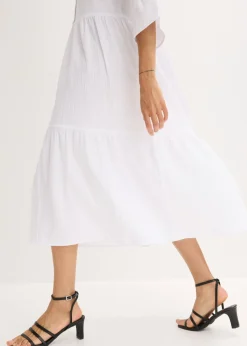 Online Vestido largo de muselina suave Mujer Tallas Pequeñas
