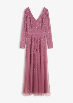 New Vestido largo de noche con lentejuelas Mujer Vestidos|Ropa Elegante