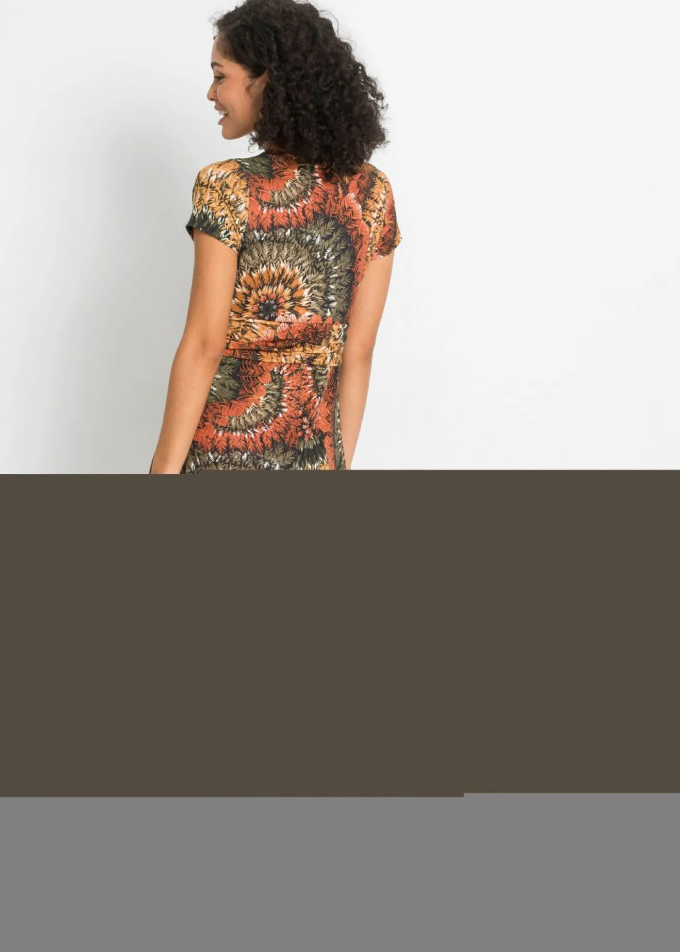 Clearance Vestido largo de punto estampado Mujer Vestidos|Novedades