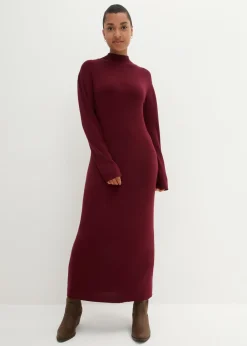 Best Vestido largo de punto fino de mezcla de viscosa fluida Mujer Vestidos|Ropa De Punto