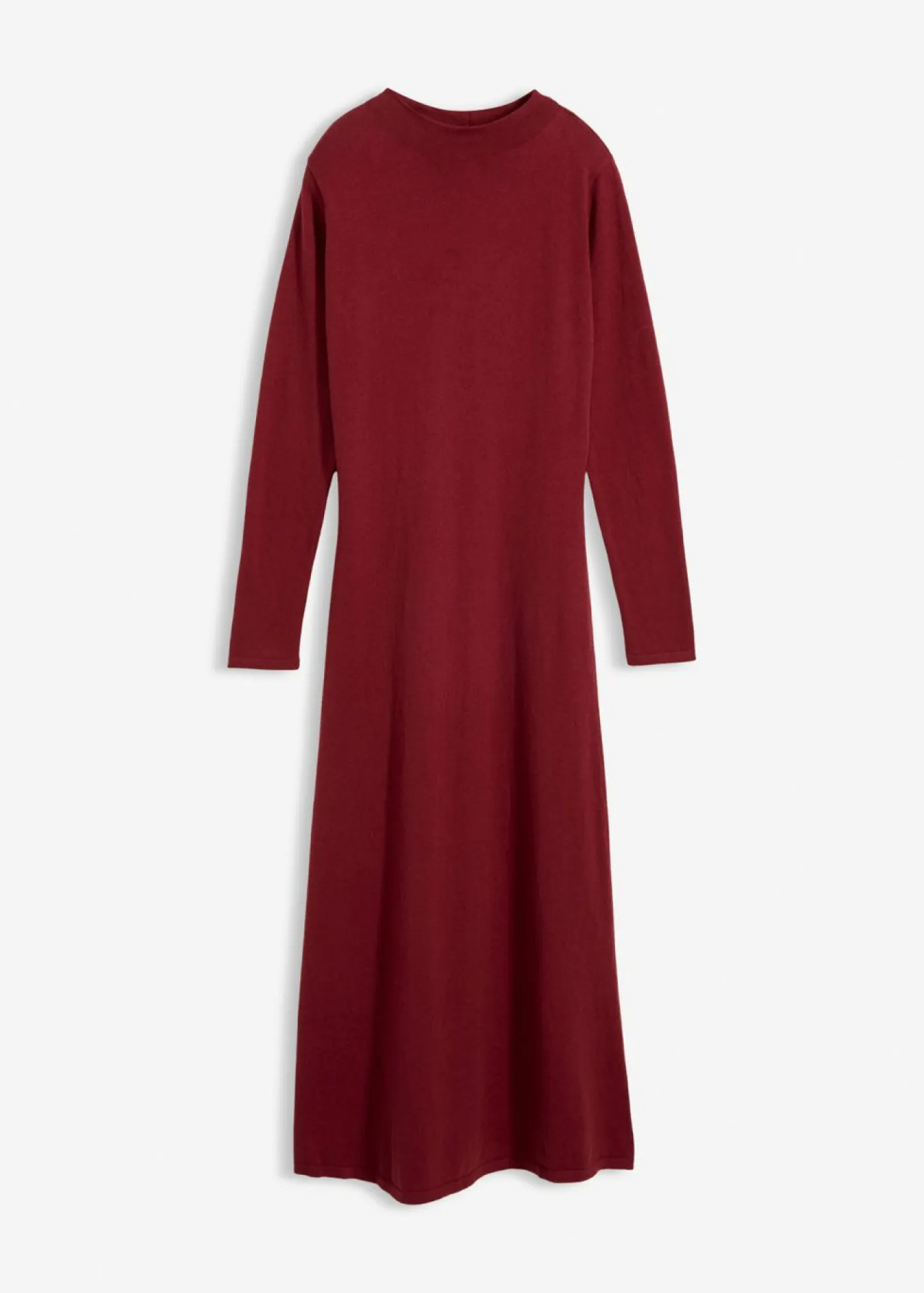 Sale Vestido largo de punto fino con cachemir Mujer Esenciales|Vestidos