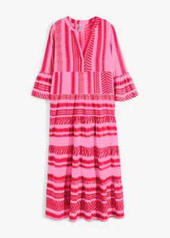 Sale Vestido largo de viscosa fluida Mujer Tallas Pequeñas|Novedades