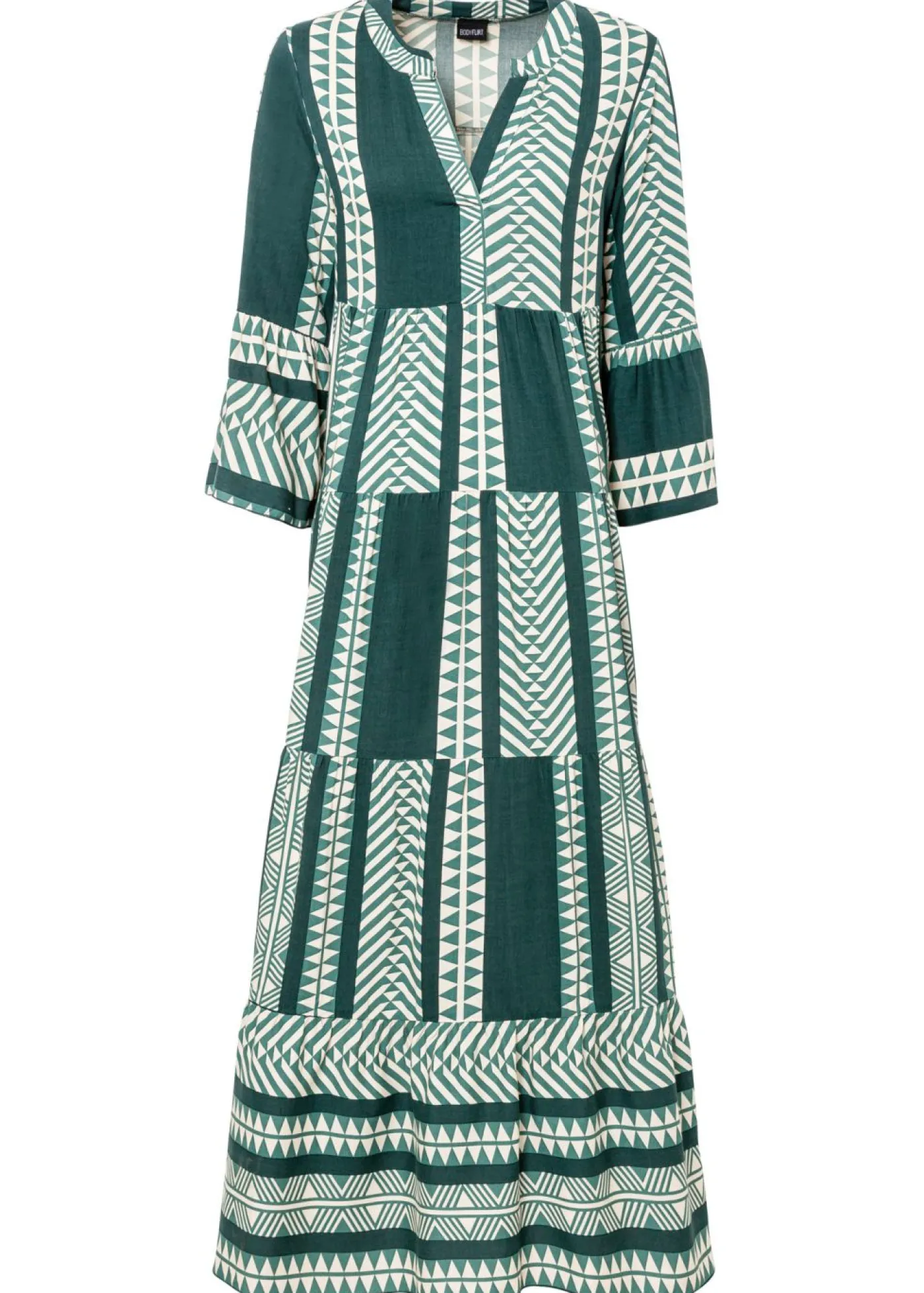 Vestido largo de viscosa fluida Mujer Vestidos