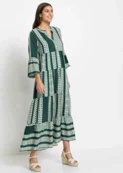 Vestido largo de viscosa fluida Mujer Vestidos