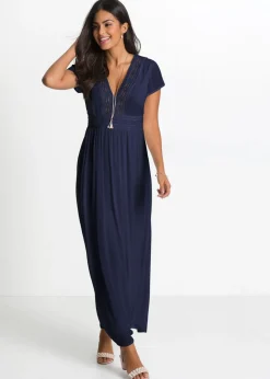 Vestido largo de viscosa fluida Mujer Vestidos