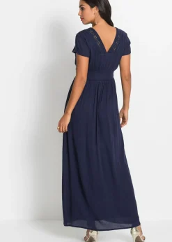 Vestido largo de viscosa fluida Mujer Vestidos