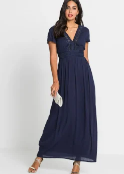 Vestido largo de viscosa fluida Mujer Vestidos