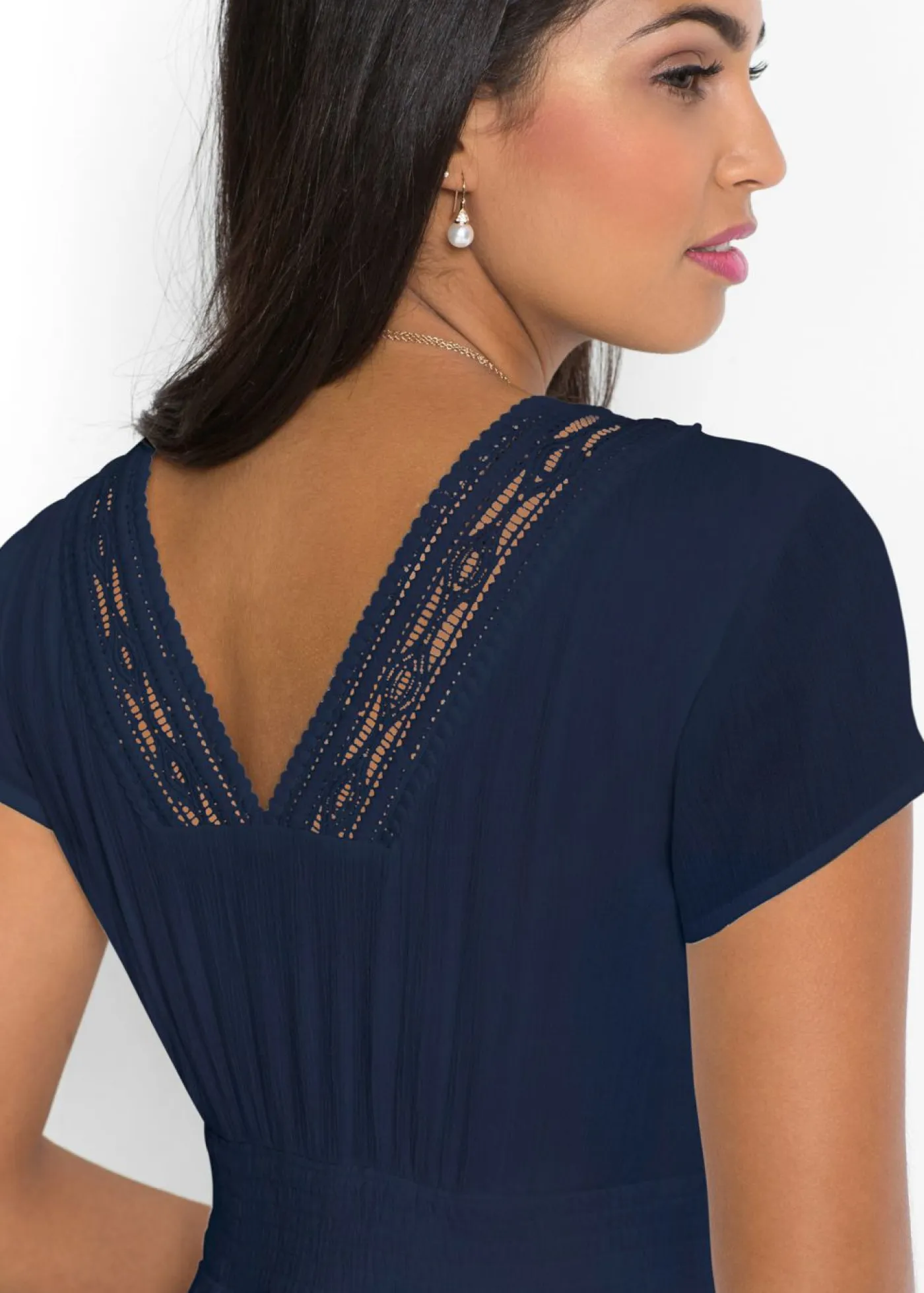Vestido largo de viscosa fluida Mujer Vestidos