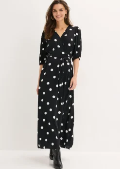 Outlet Vestido largo de viscosa fluida Mujer Vestidos|Tallas Pequeñas