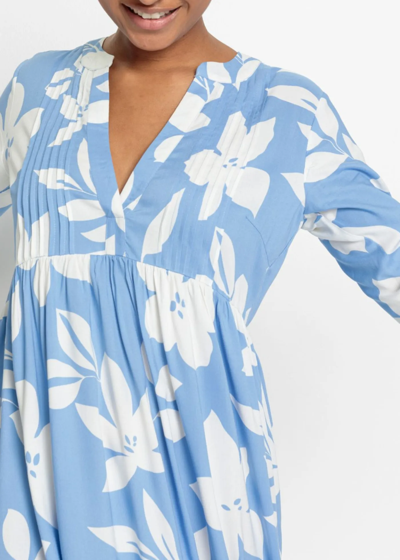 Best Vestido largo de viscosa fluida Mujer Vestidos|Novedades
