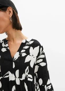 Sale Vestido largo de viscosa fluida Mujer Vestidos|Novedades