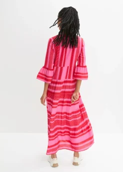 Discount Vestido largo de viscosa fluida Mujer Vestidos|Tallas Pequeñas