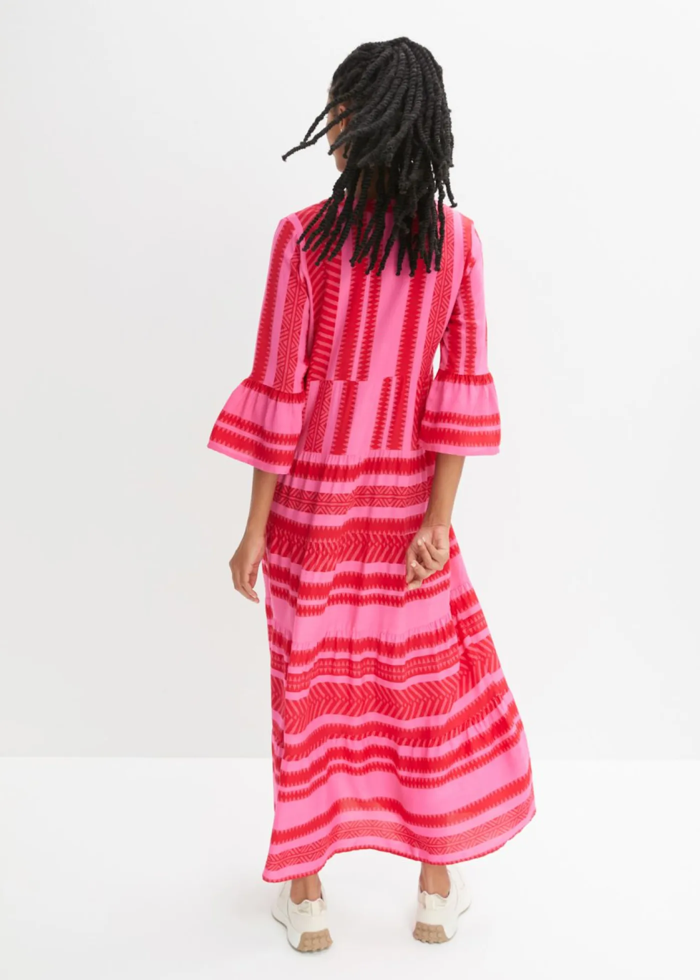 Discount Vestido largo de viscosa fluida Mujer Vestidos|Tallas Pequeñas