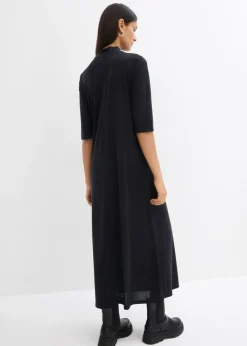 Online Vestido largo en mezcla de modal Mujer Esenciales|Vestidos
