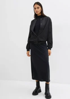 Online Vestido largo en mezcla de modal Mujer Esenciales|Vestidos