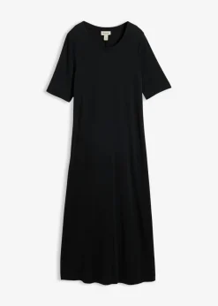 Online Vestido largo en mezcla de modal Mujer Esenciales|Vestidos